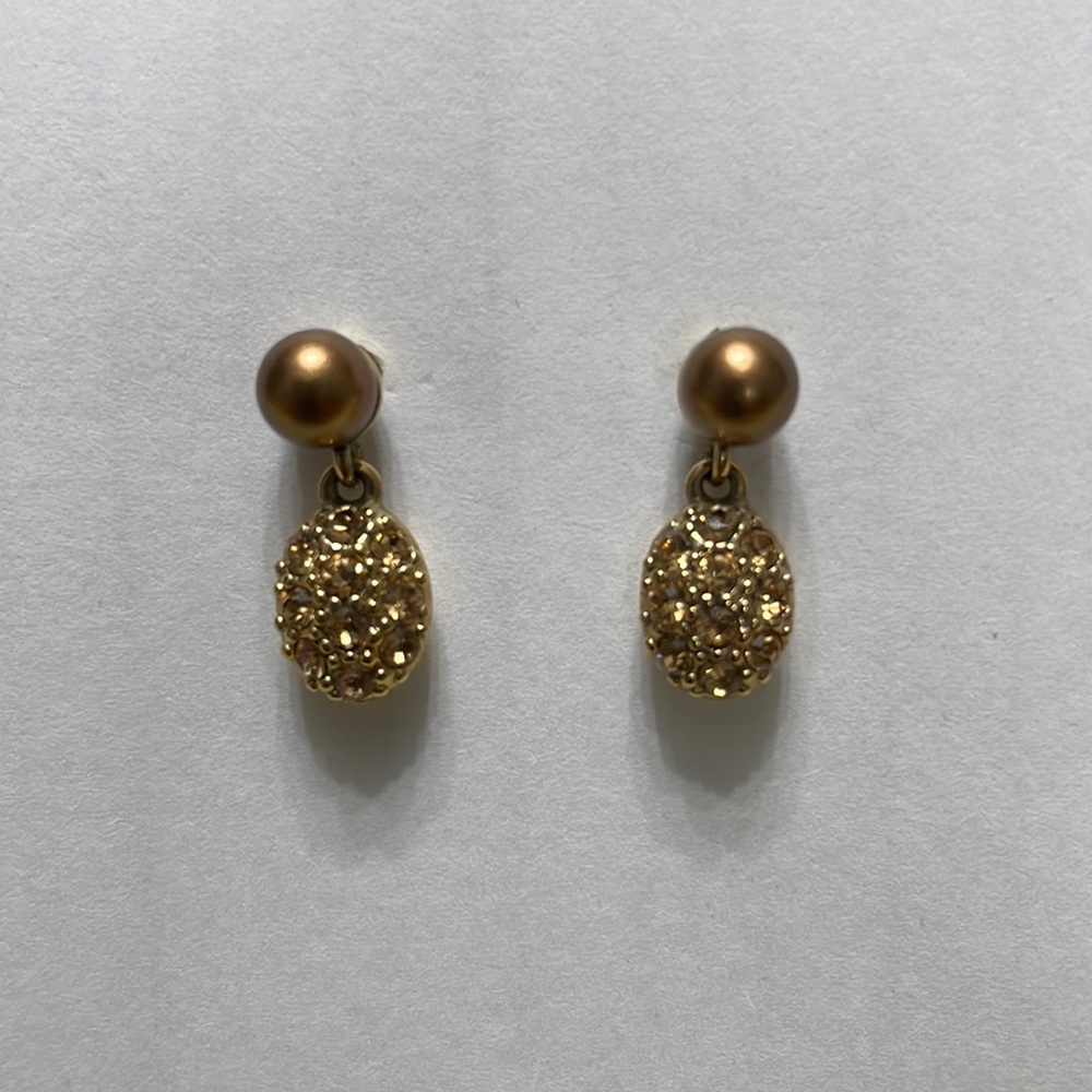 Monet gold colored earrings
